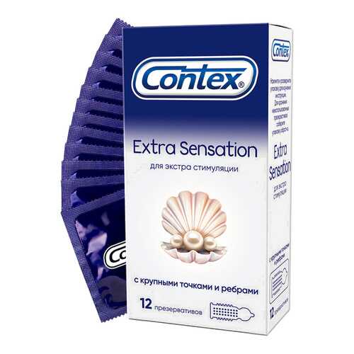 Презервативы Contex Extra Sensation 12 шт. в Рив Гош