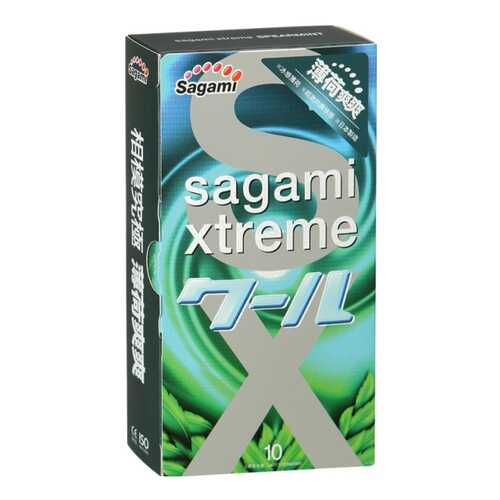 Презервативы Sagami Xtreme Mint с ароматом мяты 10 шт. в Рив Гош