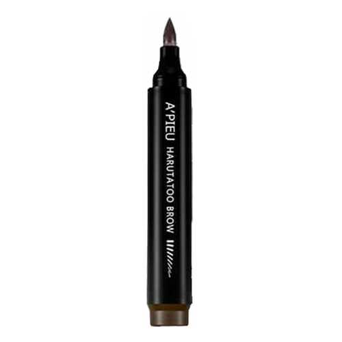 Фломастер для бровей с эффектом тату A'Pieu Harutatoo Brow, оттенок Dark Brown, 4,6 г в Рив Гош