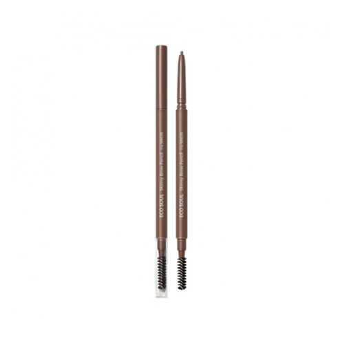 Карандаш для бровей Eco Soul Skinny Brow Pencil 01 Natural Brown в Рив Гош