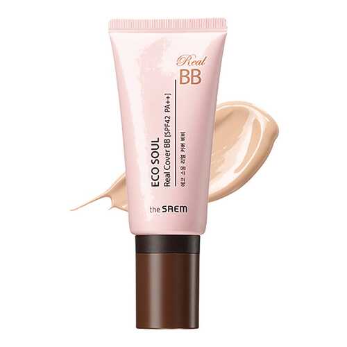 BB средство The Saem Eco Soul Real Cover BB 21 Light Beige 45 г в Рив Гош