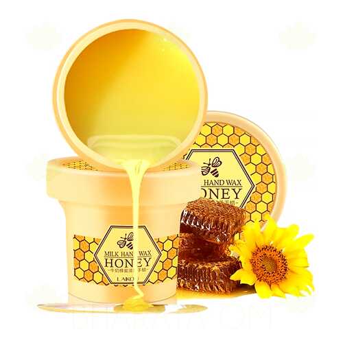 Парафиновая маска для рук c молоком и медом Milk Hand Wax Honey Laikou 120 гр. в Рив Гош