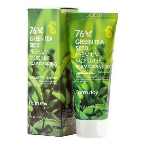 Пенка для умывания FarmStay Green Tea Seed Premium Moisture Foam Cleansing 100 мл в Рив Гош