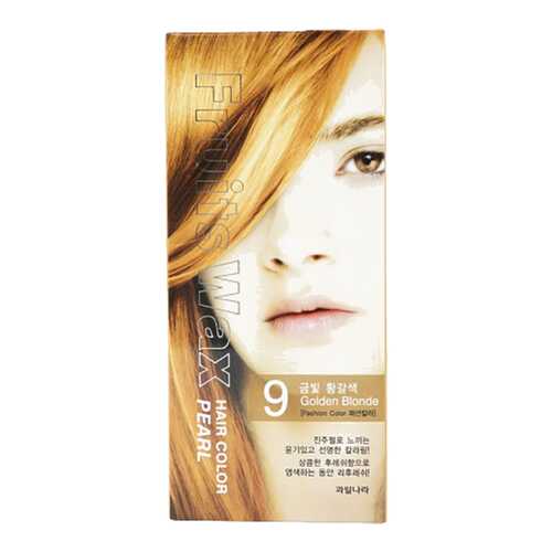 Краска для волос Welcos Fruits Wax Pearl Hair Color 09 Golden Blonde 60 мл в Рив Гош