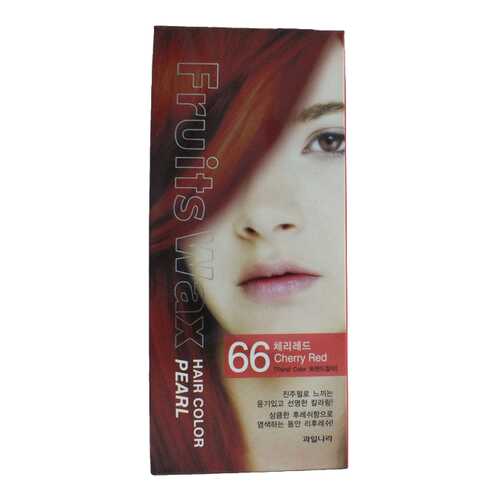 Краска для волос Welcos Fruits Wax Pearl Hair Color 66 Cherry Red 60 мл в Рив Гош