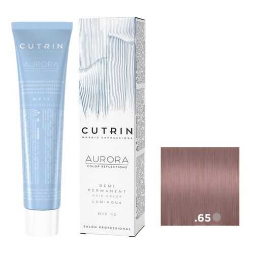 Крем-краситель AURORA DEMI PERMANENT LUMINOUS CUTRIN .65 ледяная клубника 60 мл в Рив Гош