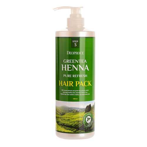 Маска для волос Deoproce GreenTea Henna Pure Refresh Hair Pack 1000 мл в Рив Гош