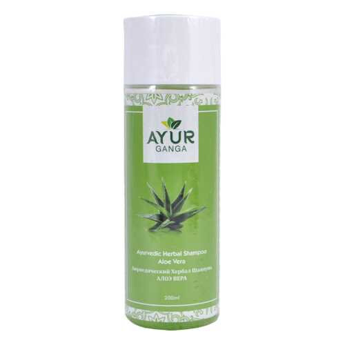 Шампунь АЛОЭ ВЕРА (Ayurvedic Herbal Shampoo ALOE VERA) AYUR GANGA, 200мл в Рив Гош