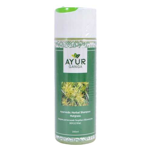 Шампунь НУССГРАС (Ayurvedic Herbal Shampoo NUTGRASS) AYUR GANGA, 200мл в Рив Гош