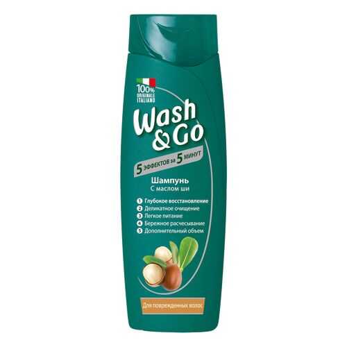 Шампунь Wash&Go с маслом ши для поврежденных волос 400мл в Рив Гош